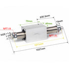 Airtac RMS: Rodless Magnetic cylinder -  RMS25X900T