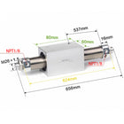 Airtac RMS: Rodless Magnetic cylinder -  RMS32X500T