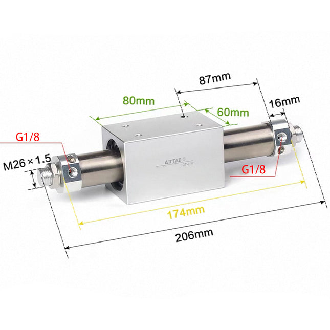 Airtac RMS: Rodless Magnetic cylinder -  RMS32X50G