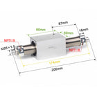 Airtac RMS: Rodless Magnetic cylinder -  RMS32X50T