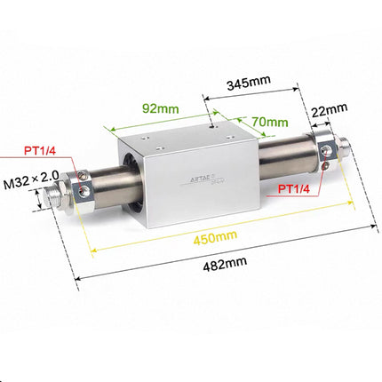 Airtac RMS: Rodless Magnetic cylinder -  RMS40X300