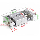 Airtac RMTL: Guided rodless cylinder,magnetic coupled/ball bearing - RMTL32X350SG