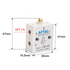 Airtac S3B-06: Manual Valve. 3 Way - S3B06T