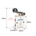 Airtac S3R-08: Manual Valve. 3 Way - S3R08G