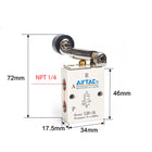 Airtac S3R-08: Manual Valve. 3 Way - S3R08T