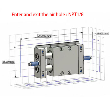 Airtac STW: Slide table cylinder - STWB25X25ST