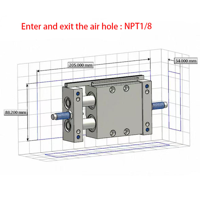 Airtac STW: Slide table cylinder - STWB25X25ST
