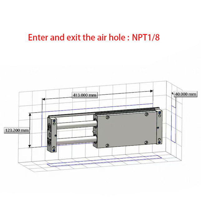 Airtac STW: Slide table cylinder - STWB32X150ST