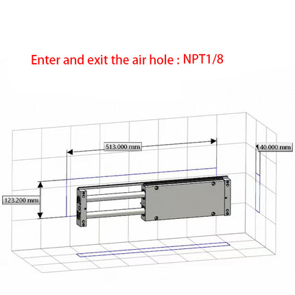 Airtac STW: Slide table cylinder - STWB32X200ST