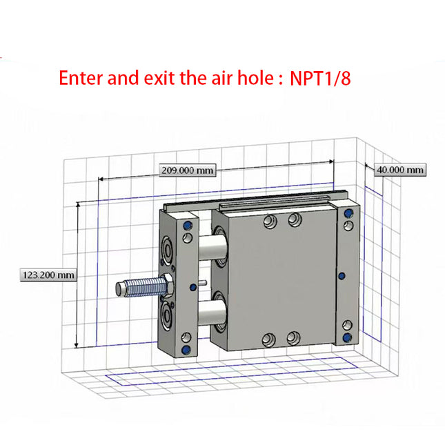 Airtac STW: Slide table cylinder - STWB32X25ST