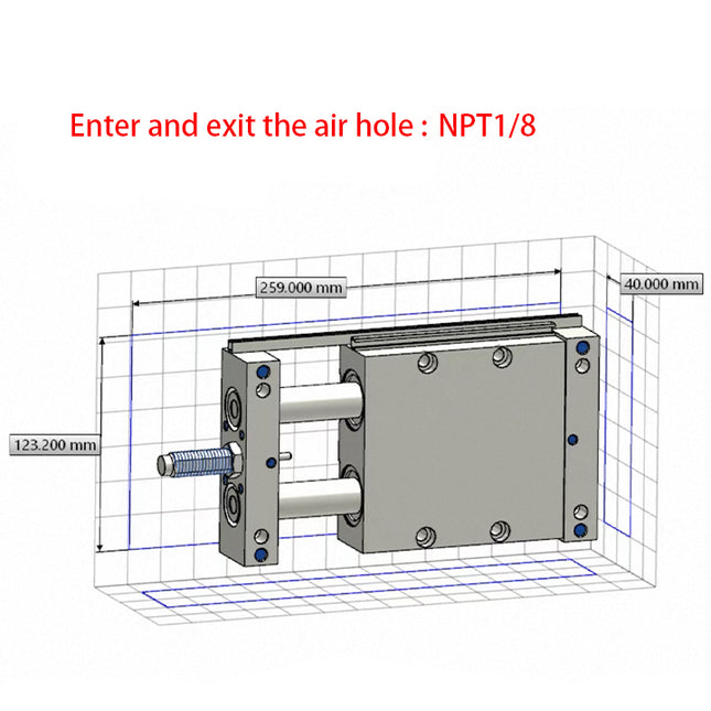 Airtac STW: Slide table cylinder - STWB32X50ST