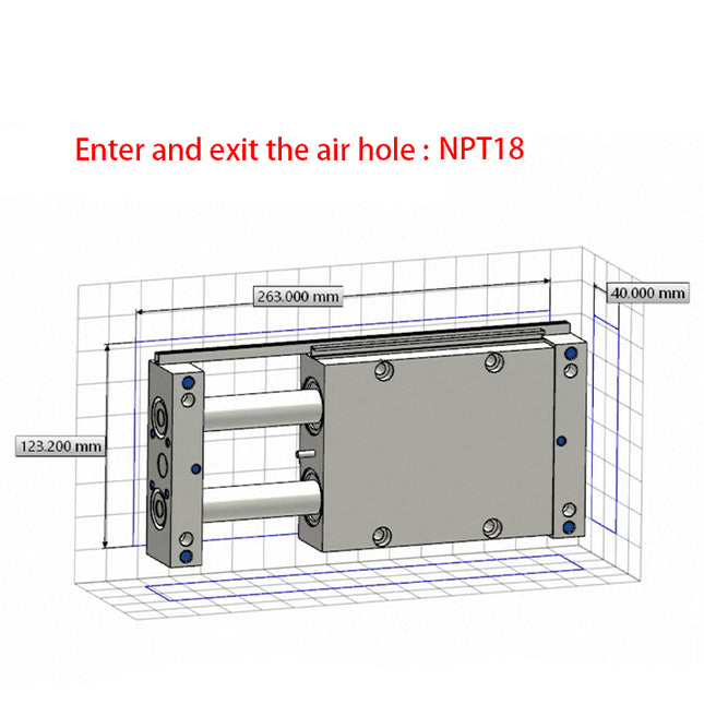 Airtac STW: Slide table cylinder - STWB32X75ST