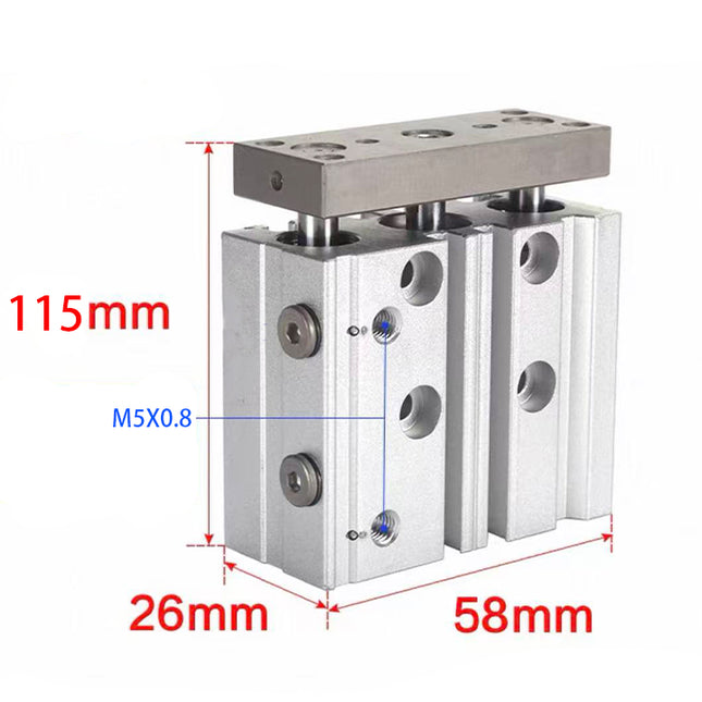 Airtac  TCL,TCM Series: Compound Type Three Axis Cylinder  - TCL12X60S