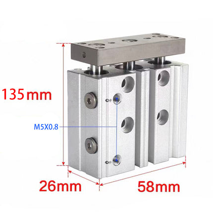 Airtac  TCL,TCM Series: Compound Type Three Axis Cylinder  - TCL12X80S