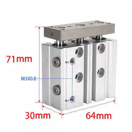 Airtac  TCL,TCM Series: Compound Type Three Axis Cylinder  - TCL16X25S