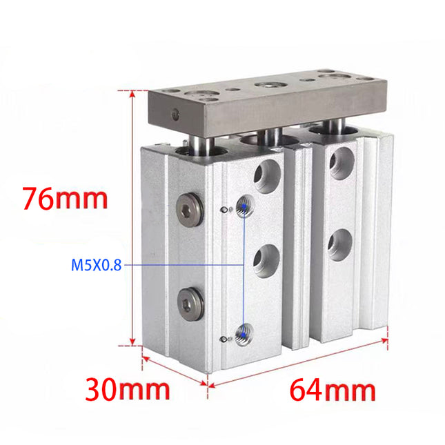 Airtac TCL: Triaxial Cylinder,Double Acting Type- TCL16X30S