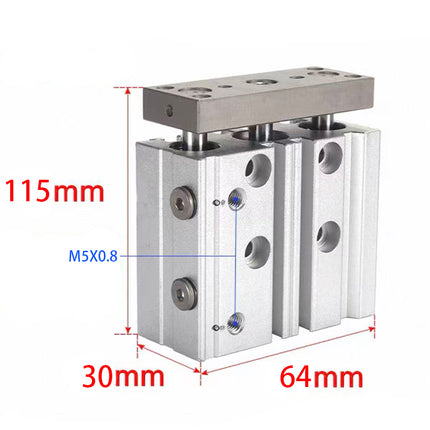 Airtac  TCL,TCM Series: Compound Type Three Axis Cylinder  - TCL16X50S