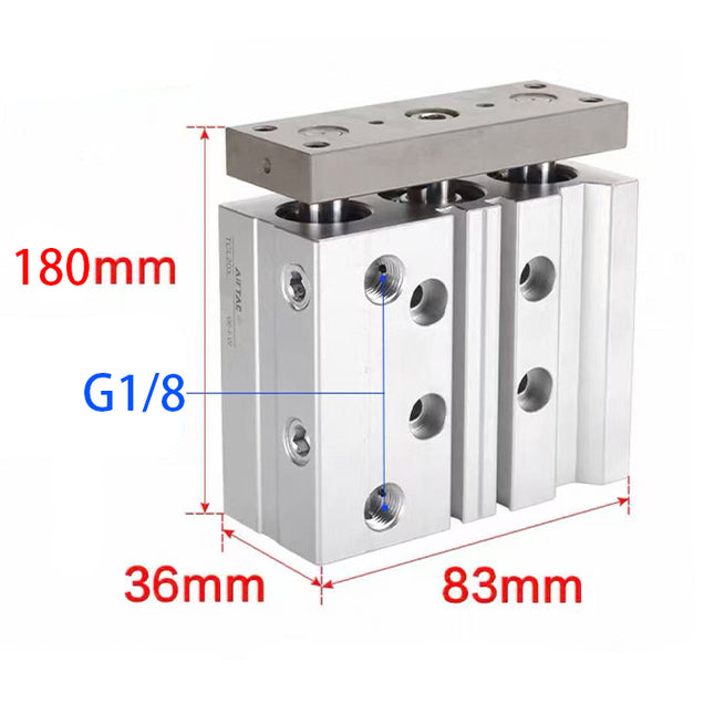 Airtac  TCL,TCM Series: Compound Type Three Axis Cylinder  - TCL20X100SG