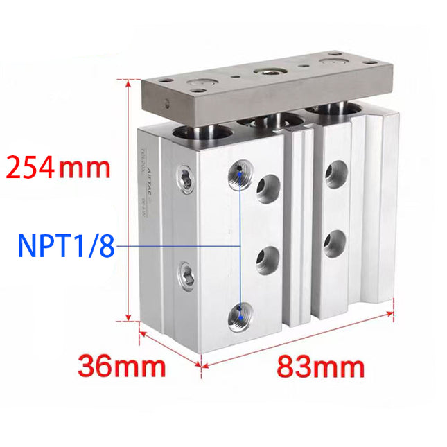 Airtac  TCL,TCM Series: Compound Type Three Axis Cylinder  - TCL20X150ST