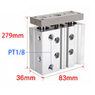 Airtac  TCL,TCM Series: Compound Type Three Axis Cylinder  - TCL20X175S