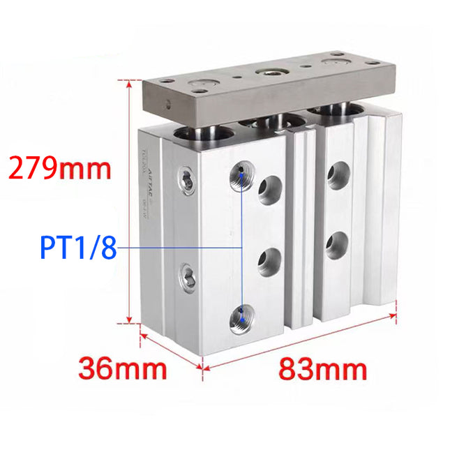 Airtac  TCL,TCM Series: Compound Type Three Axis Cylinder  - TCL20X175S
