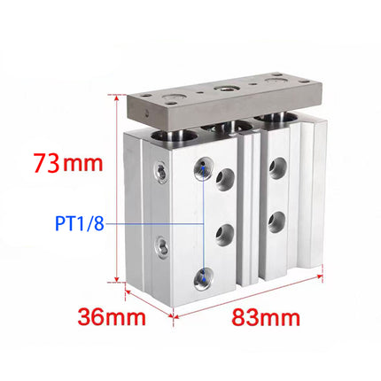 Airtac  TCL,TCM Series: Compound Type Three Axis Cylinder  - TCL20X20S