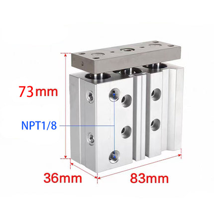 Airtac  TCL,TCM Series: Compound Type Three Axis Cylinder  - TCL20X20ST