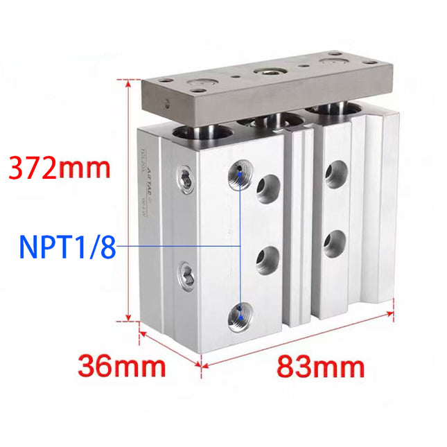 Airtac  TCL,TCM Series: Compound Type Three Axis Cylinder  - TCL20X250ST