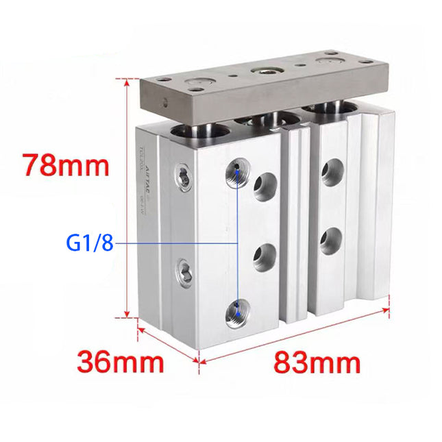 Airtac  TCL,TCM Series: Compound Type Three Axis Cylinder  - TCL20X25SG