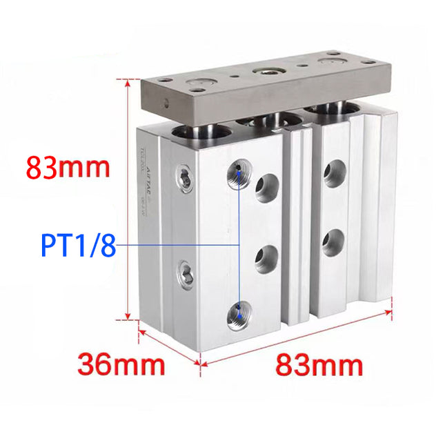 Airtac  TCL,TCM Series: Compound Type Three Axis Cylinder  - TCL20X30S