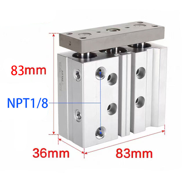 Airtac  TCL,TCM Series: Compound Type Three Axis Cylinder  - TCL20X30ST