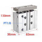 Airtac  TCL,TCM Series: Compound Type Three Axis Cylinder  - TCL20X50S