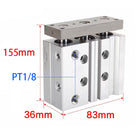 Airtac  TCL,TCM Series: Compound Type Three Axis Cylinder  - TCL20X75S