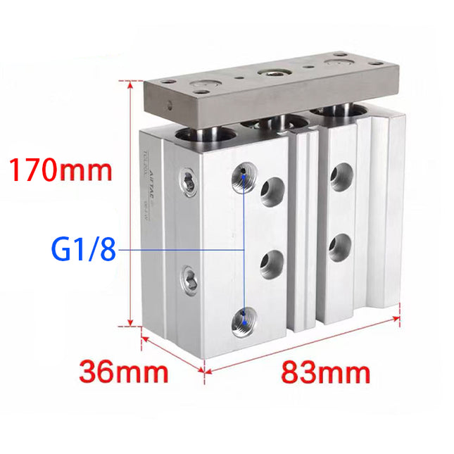 Airtac  TCL,TCM Series: Compound Type Three Axis Cylinder  - TCL20X90SG