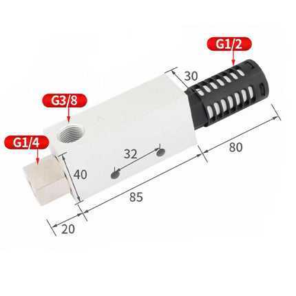 Airtac  X-KCV series: basic vacuum generator  - X-KCV20HS