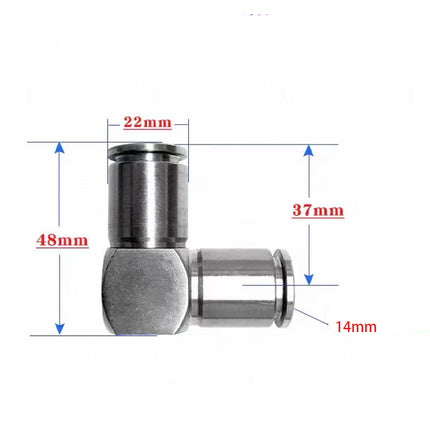 Airtac  PV series: SUS316 all stainless steel connector  - X-S6-PV14