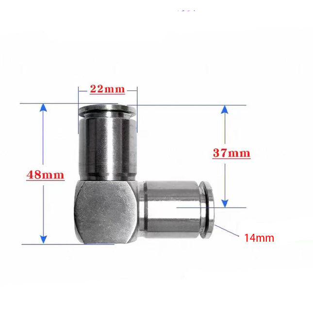 Airtac  PV series: SUS316 all stainless steel connector  - X-S6-PV14