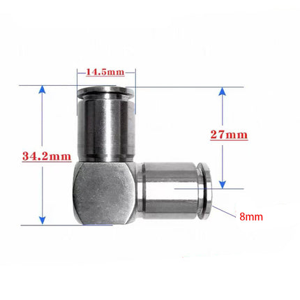 Airtac  PV series: SUS316 all stainless steel connector  - X-S6-PV8