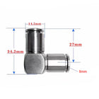 Airtac  PV series: SUS316 all stainless steel connector  - X-S6-PV8
