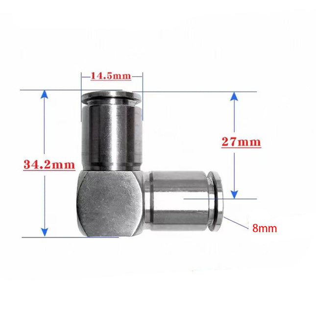 Airtac  PV series: SUS316 all stainless steel connector  - X-S6-PV8