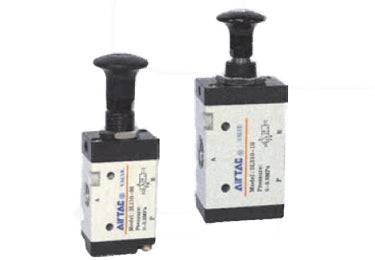 Airtac 3L110-06: Push Pull Valve. 3 Way - 3L11006