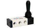 Airtac 4H210-08: Hand Valve. Toggle Style - 4H21008