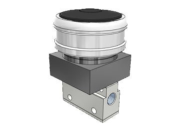 Airtac CM3PMS-06: Manual Valve. 3 Way - CM3PMS06BT