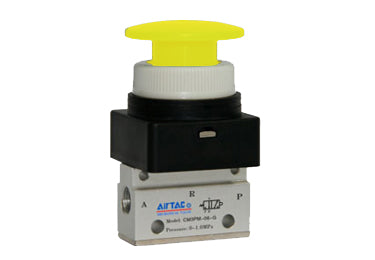 Airtac CM3PM-06: Manual Valve. 3 Way - CM3PM06Y