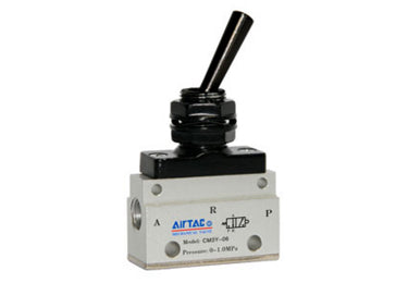 Airtac CM3Y-08: Manual Valve. 3 Way - CM3Y08T