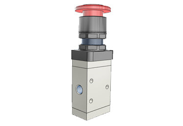 Airtac M3PM110-06: Manual Valve. 3 Way - M3PM21006RT
