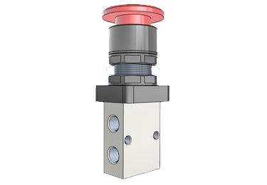 Airtac S3PM-06: Manual Valve. 3 Way - S3PM06R