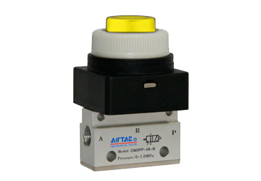 Airtac CM3PP-06: Manual Valve. 3 Way - CM3PP06YT